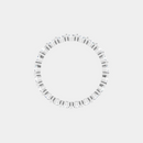The Gold Single Prong Round Full Eternity