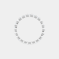 The Gold Single Prong Round Full Eternity
