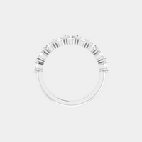 The Platinum Single Prong Round Half Eternity