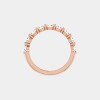 The Gold Single Prong Round Half Eternity