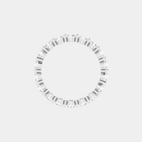 The Gold Single Prong Round Full Eternity
