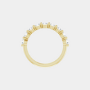 The Gold Single Prong Round Half Eternity