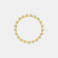 The Gold Single Prong Round Full Eternity