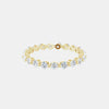 The Gold Single Prong Round Full Eternity
