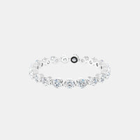 The Gold Single Prong Round Full Eternity