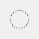 The Platinum Single Prong Round Full Eternity