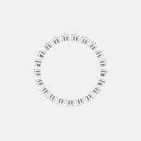 The Platinum Single Prong Round Full Eternity
