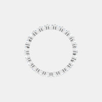 The Gold Single Prong Round Full Eternity