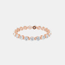 The Gold Single Prong Round Full Eternity
