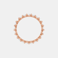 The Gold Single Prong Round Full Eternity