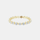The Gold Single Prong Round Full Eternity