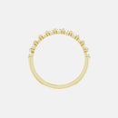 The Gold Single Prong Round Half Eternity