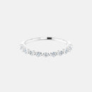 The Platinum Single Prong Round Half Eternity