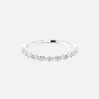 The Platinum Single Prong Round Half Eternity