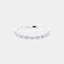 The Platinum Single Prong Round Half Eternity