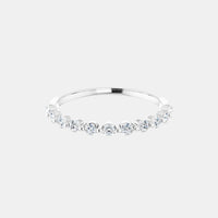 The Platinum Single Prong Round Half Eternity