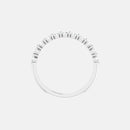 The Platinum Single Prong Round Half Eternity