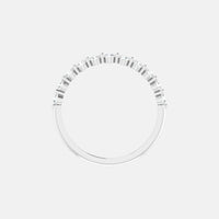 The Platinum Single Prong Round Half Eternity
