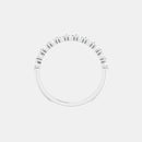 The Platinum Single Prong Round Half Eternity