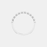 The Platinum Single Prong Round Half Eternity