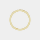 The Gold Channel Set Half Eternity
