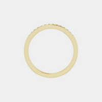 The Gold Channel Set Half Eternity