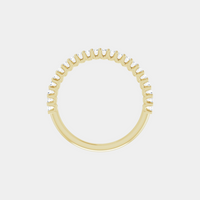 The Gold Modern Set Half Eternity