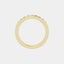 The Gold Channel Set Half Eternity