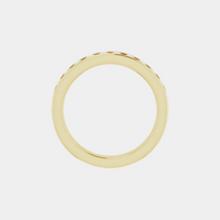 The Gold Channel Set Half Eternity