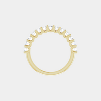 The Gold Modern Set Half Eternity