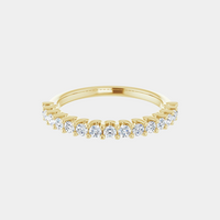 The Gold Modern Set Half Eternity