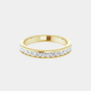 The Gold Channel Set Half Eternity