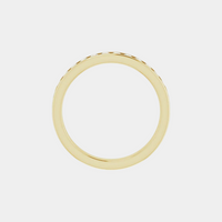 The Gold Channel Set Half Eternity