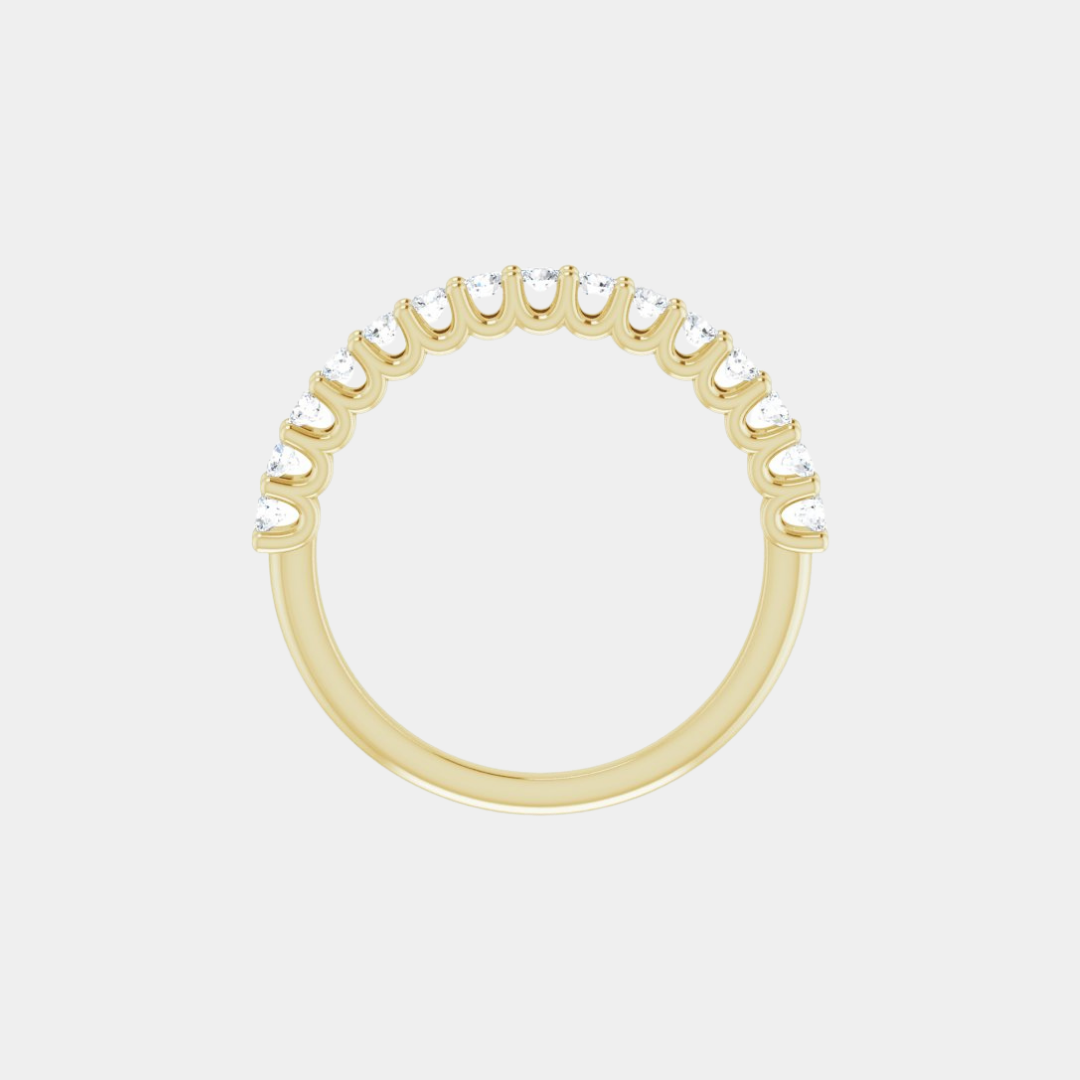 The Gold Modern Set Half Eternity