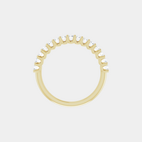The Gold Modern Set Half Eternity
