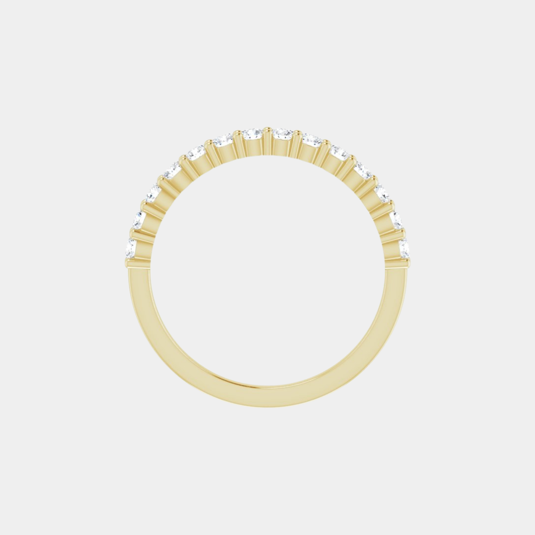 The Gold Traditional Set Half Eternity