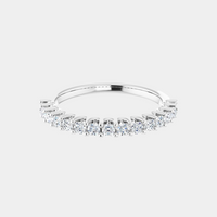 The Platinum Modern Set Half Eternity