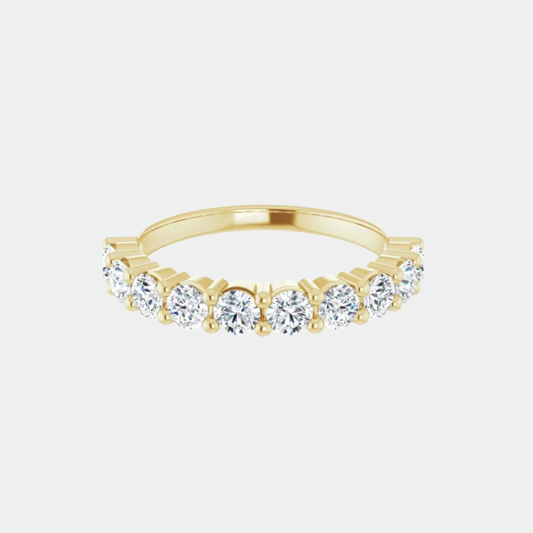 The Gold Traditional Set Half Eternity
