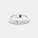 The Platinum Channel Set Half Eternity