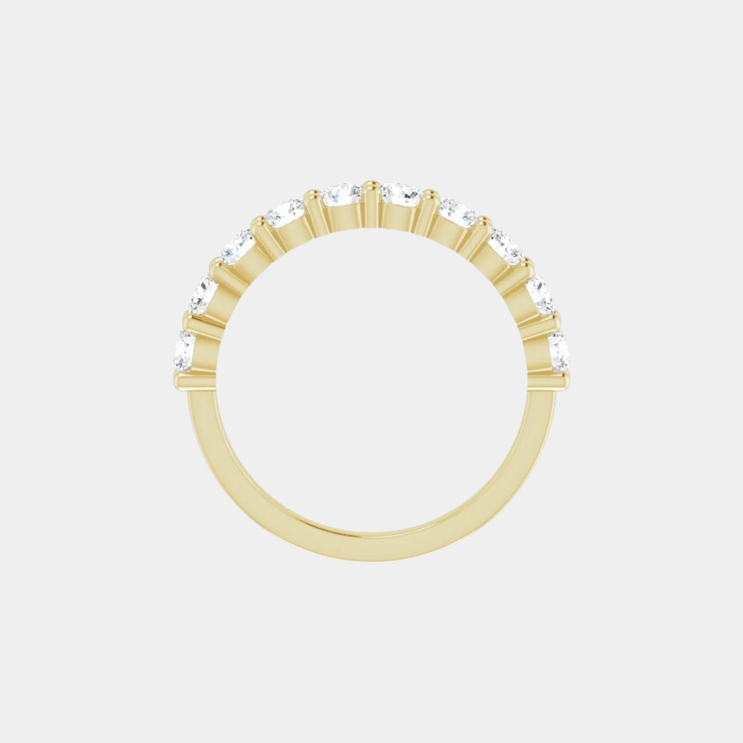 The Gold Traditional Set Half Eternity