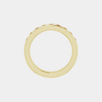 The Gold Channel Set Half Eternity
