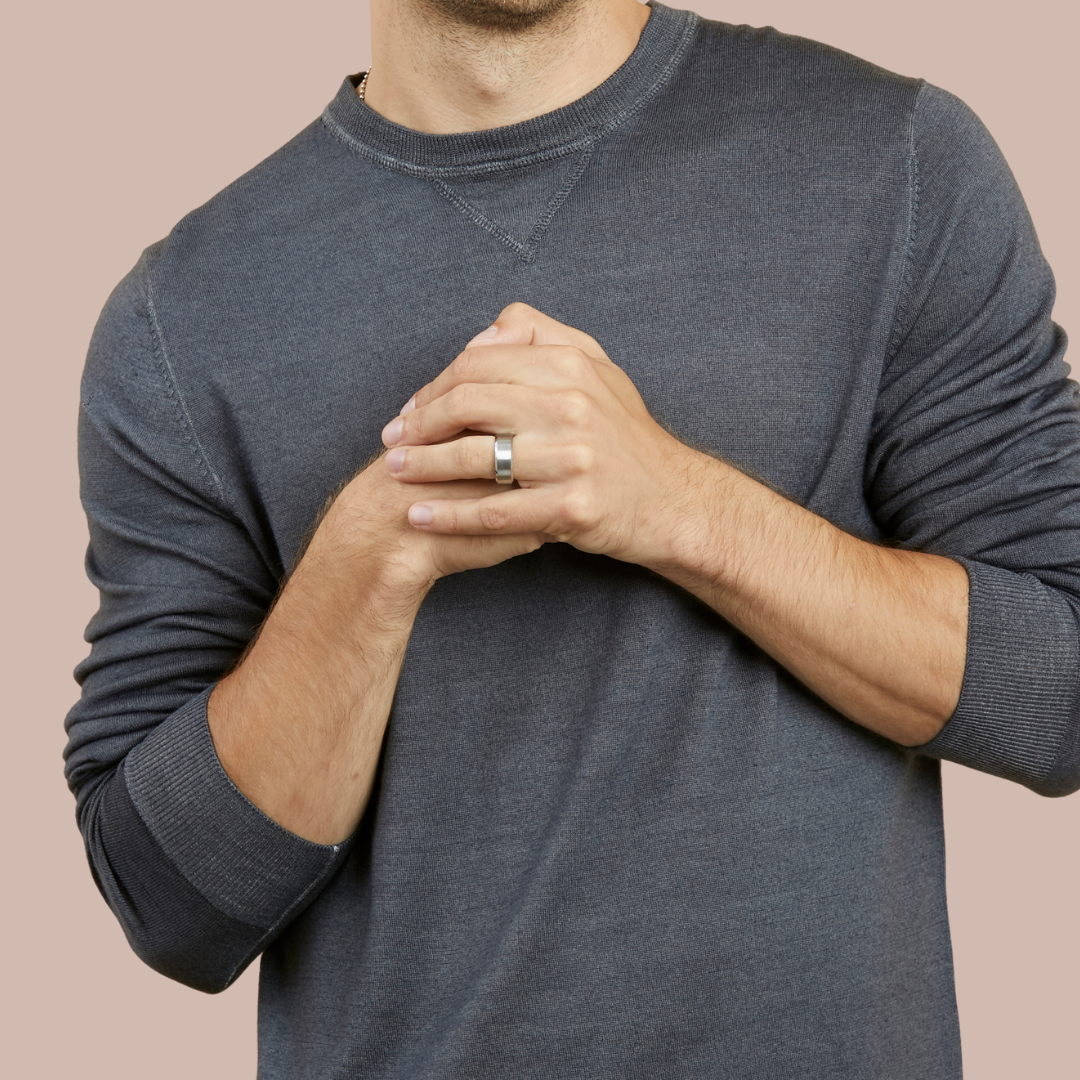 The Tungsten Beveled Brushed