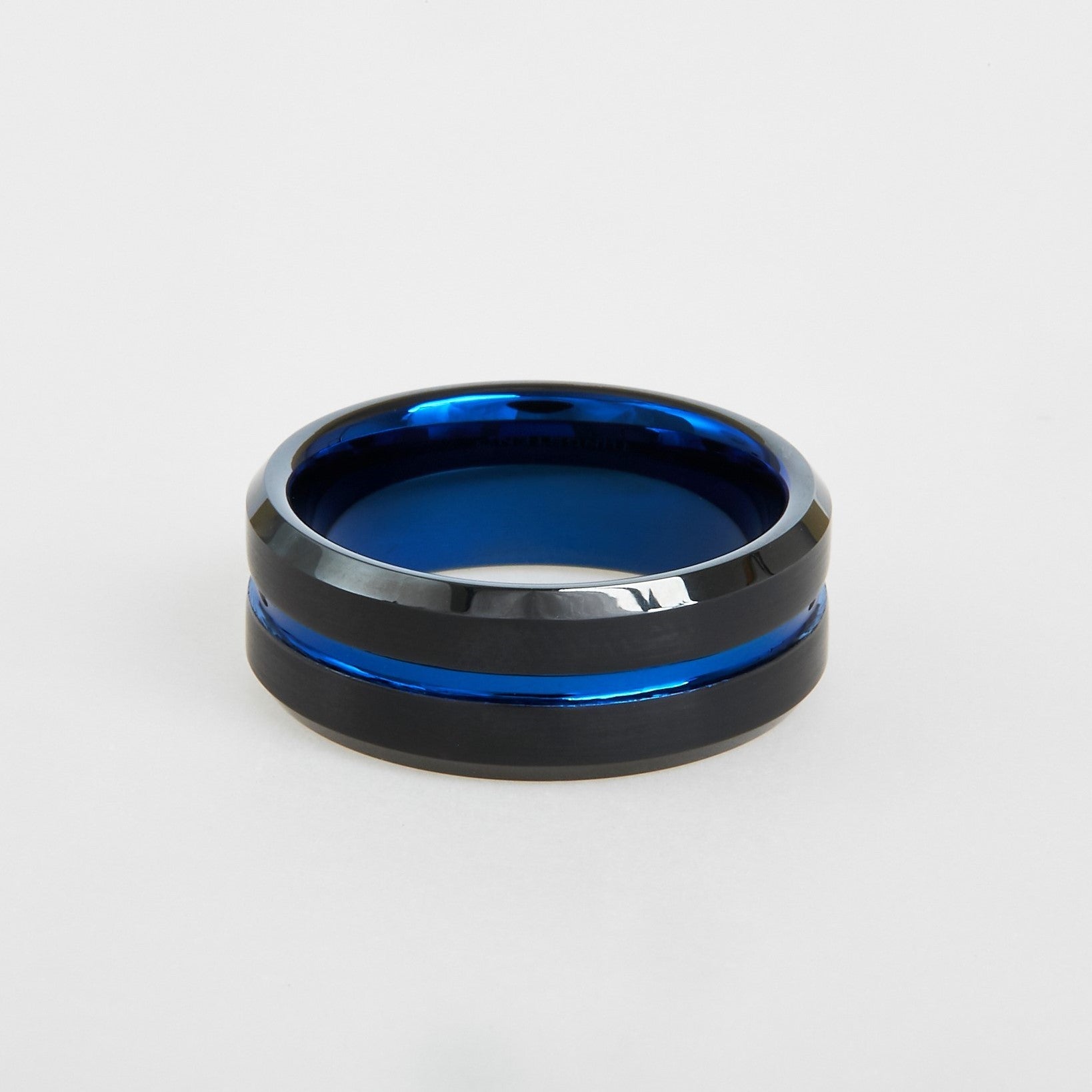 thin blue line wedding band