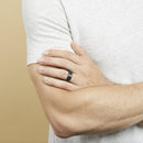 thin blue line wedding band
