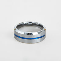 thin blue line wedding band
