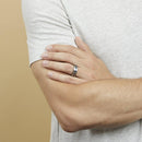 thin blue line wedding band
