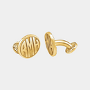 monogram cufflinks