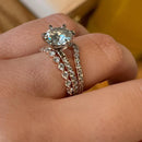 The Platinum Single Prong Round Half Eternity